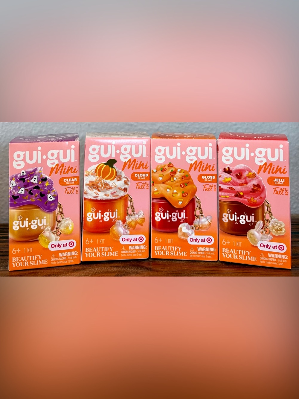 GUI GUI Mini Fall Halloween Slime, Full Set, LIMITED EDITION, BNIB 🎃 👻